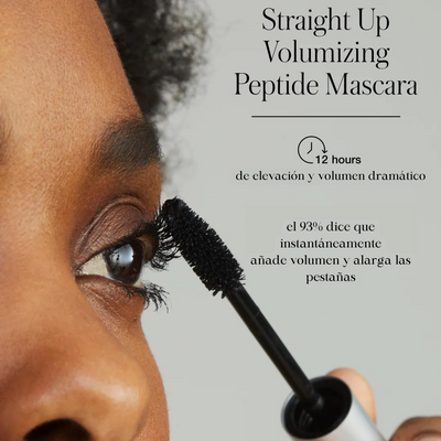 Straight Up Volumizing Peptide Mascara HD Black