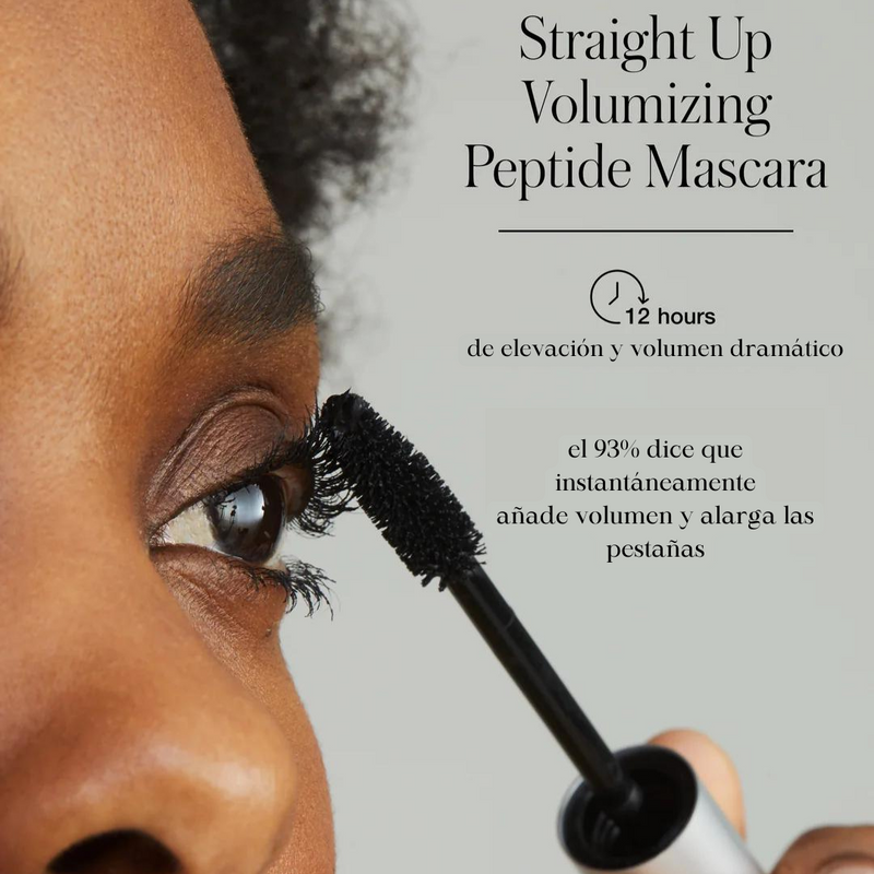 Straight Up Volumizing Peptide Mascara HD Black