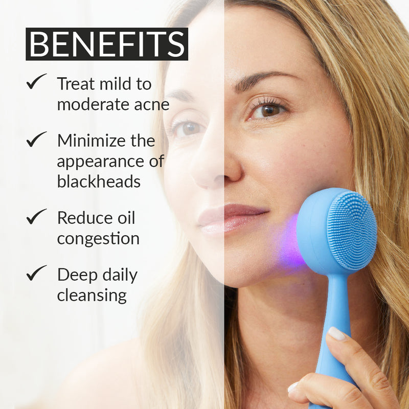 PMD Clean Acne Smart Facial Cleansing Device Carolina Blue