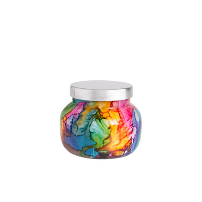 Volcano Rainbow Watercolor Petite Jar Candle